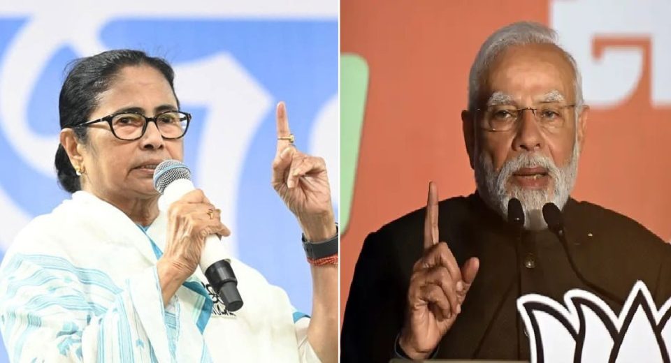 পশ্চিমবঙ্গের ভোট সামনে, প্রচারে মোদি ও মমতা