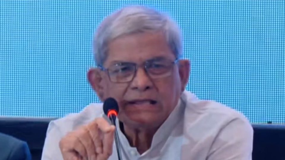 গ্যাসের সংকট বিএনপি নয়, পূর্ববর্তী সরকারের সৃষ্ট : মির্জা ফখরুল
