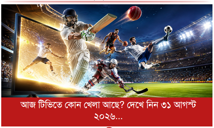 আজ টিভিতে কোন খেলা আছে? দেখে নিন ৩১ আগস্ট ২০২৬ এর সূচি