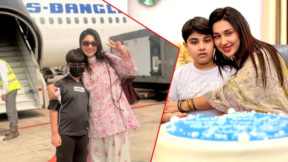 জয়ের জন্মদিনে অপুর বিশেষ আয়োজন, কক্সবাজারে মা-ছেলে