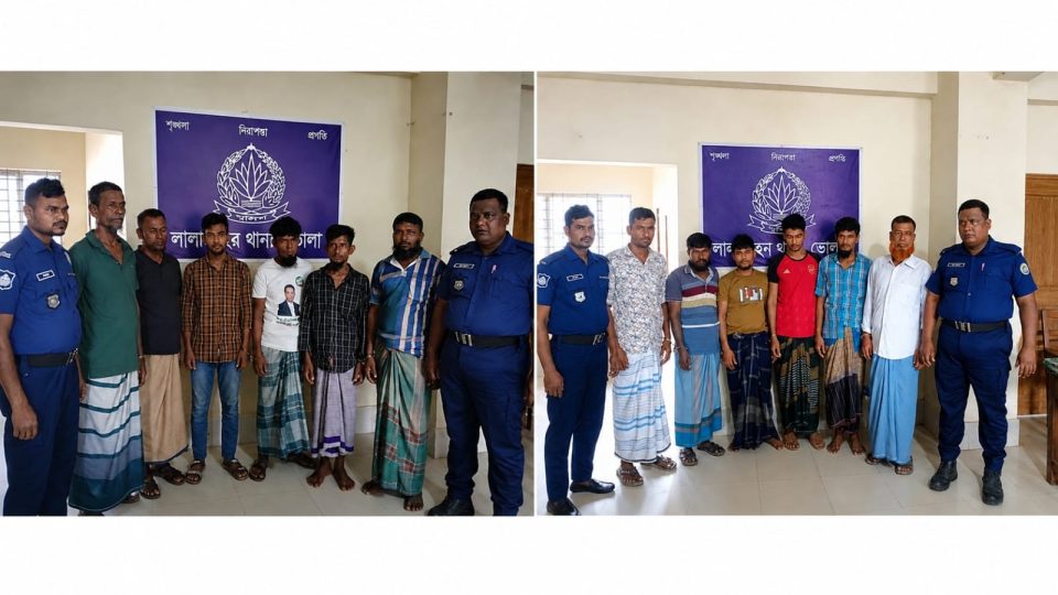 পুলিশের অভিযানে ১২ জুয়াড়ি আটক, আদালতে প্রেরণ