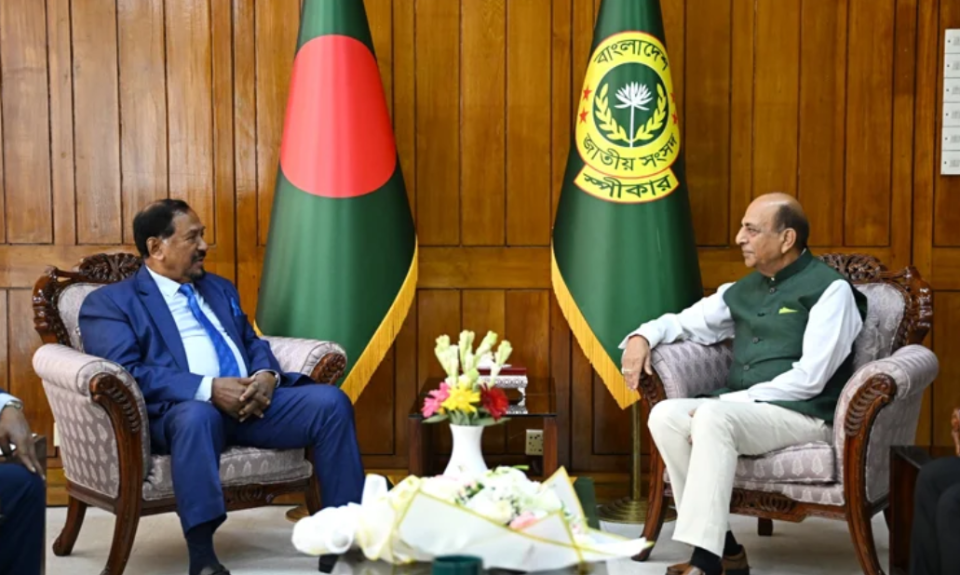 স্পিকারের সঙ্গে ভারতীয় হাইকমিশনারের সাক্ষাৎ